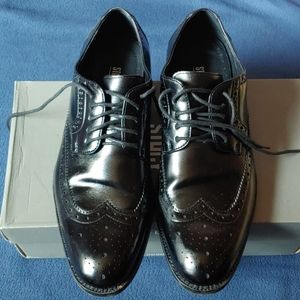 Men's 7.5 Black Stacy Adams Leather dress Shoes